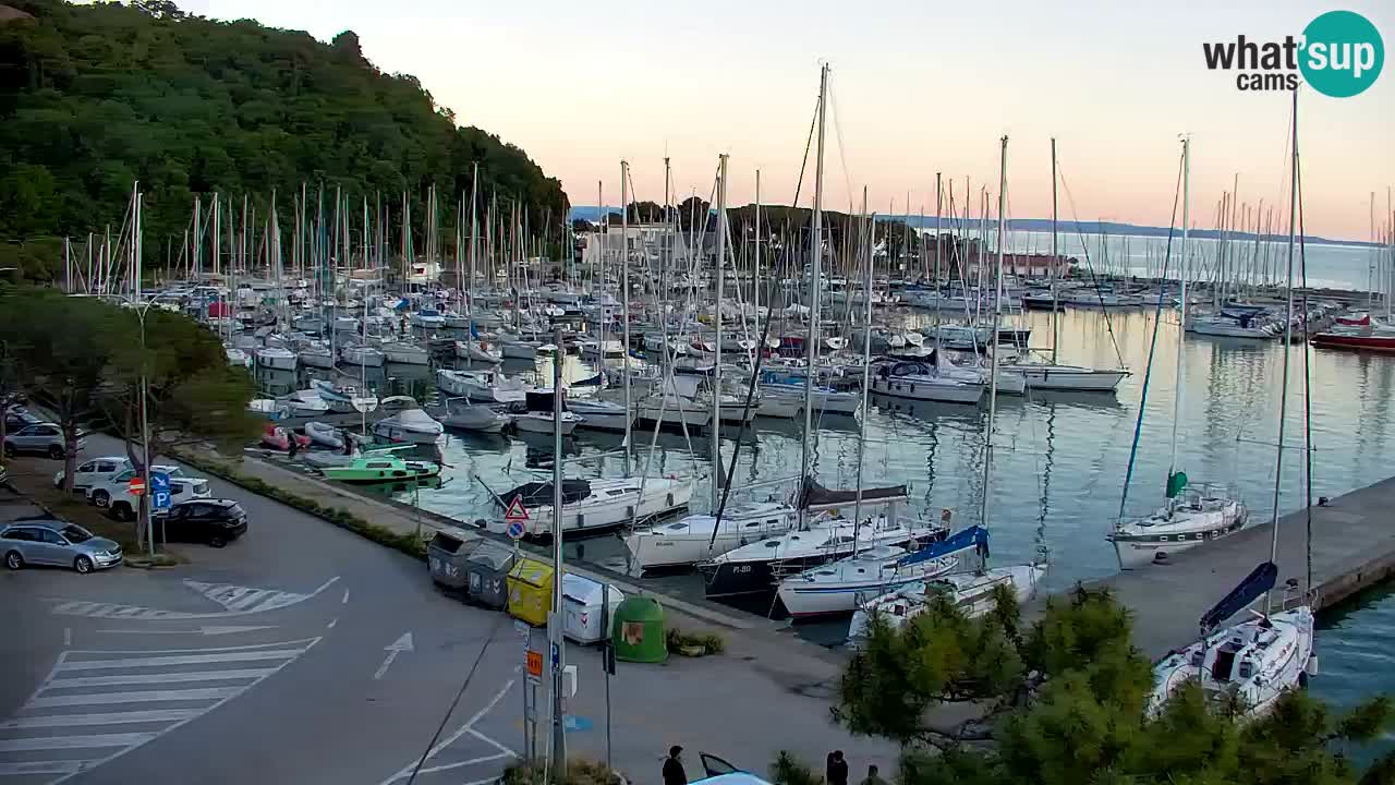 Webcam Sistiana – Pogled na marinu i zaljev