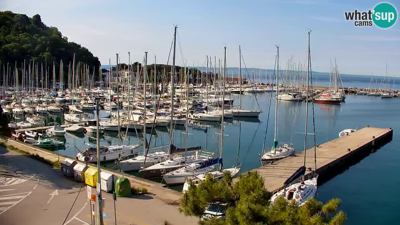 Webcam Sistiana – Vue sur la marina et la baie