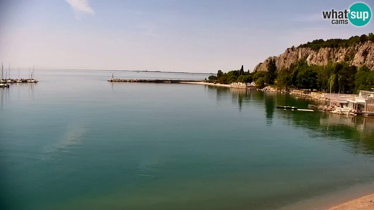 Webcam Sistiana – Vue sur la marina et la baie
