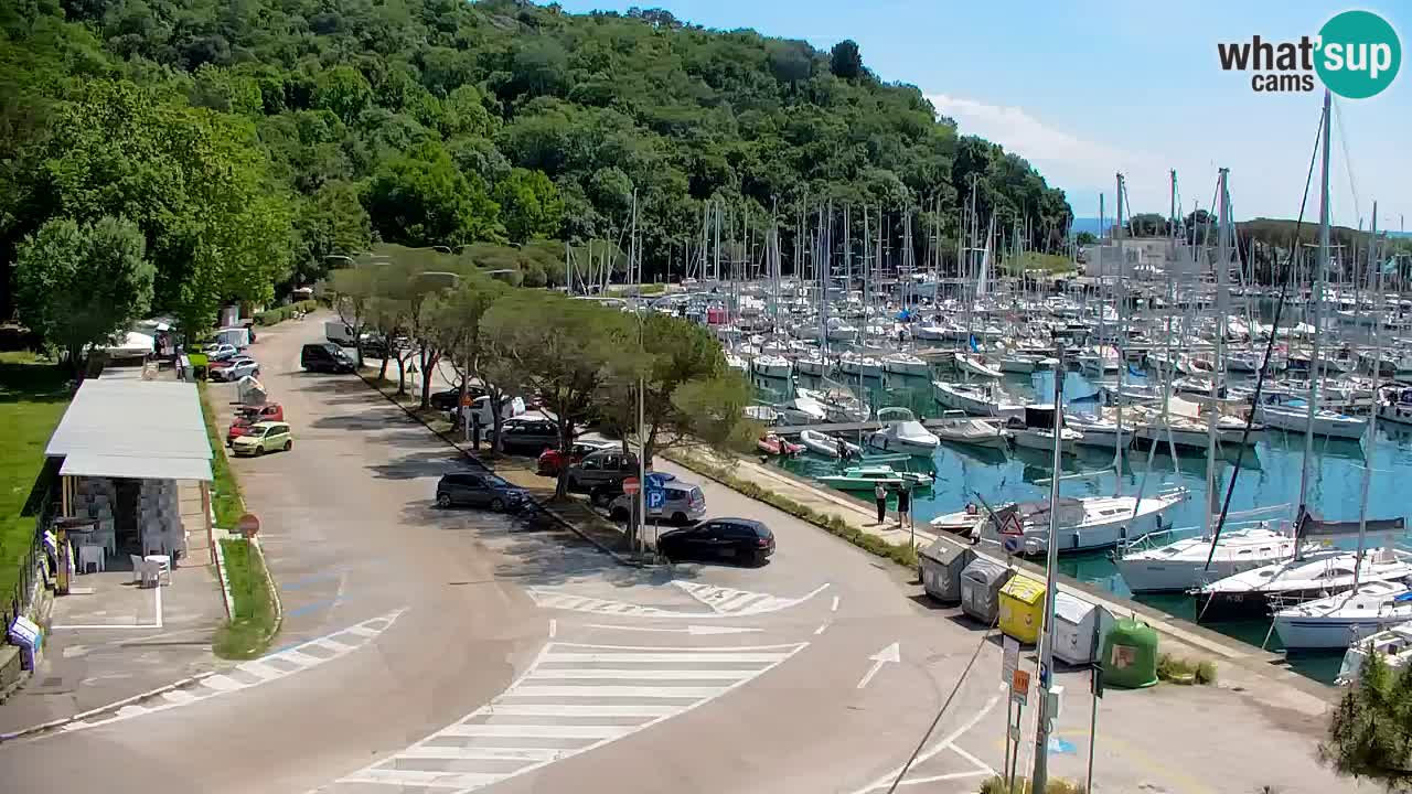Webcam Sistiana – Pogled na marinu i zaljev