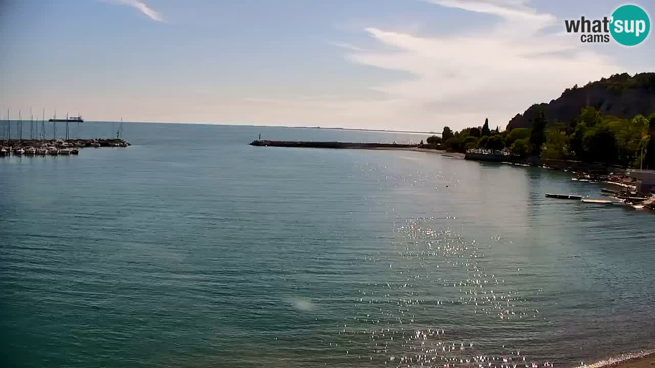 Webcam Sistiana – Vue sur la marina et la baie