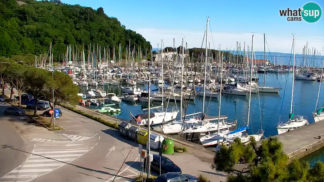 Webcam Sistiana – Vista sobre la marina y la bahía