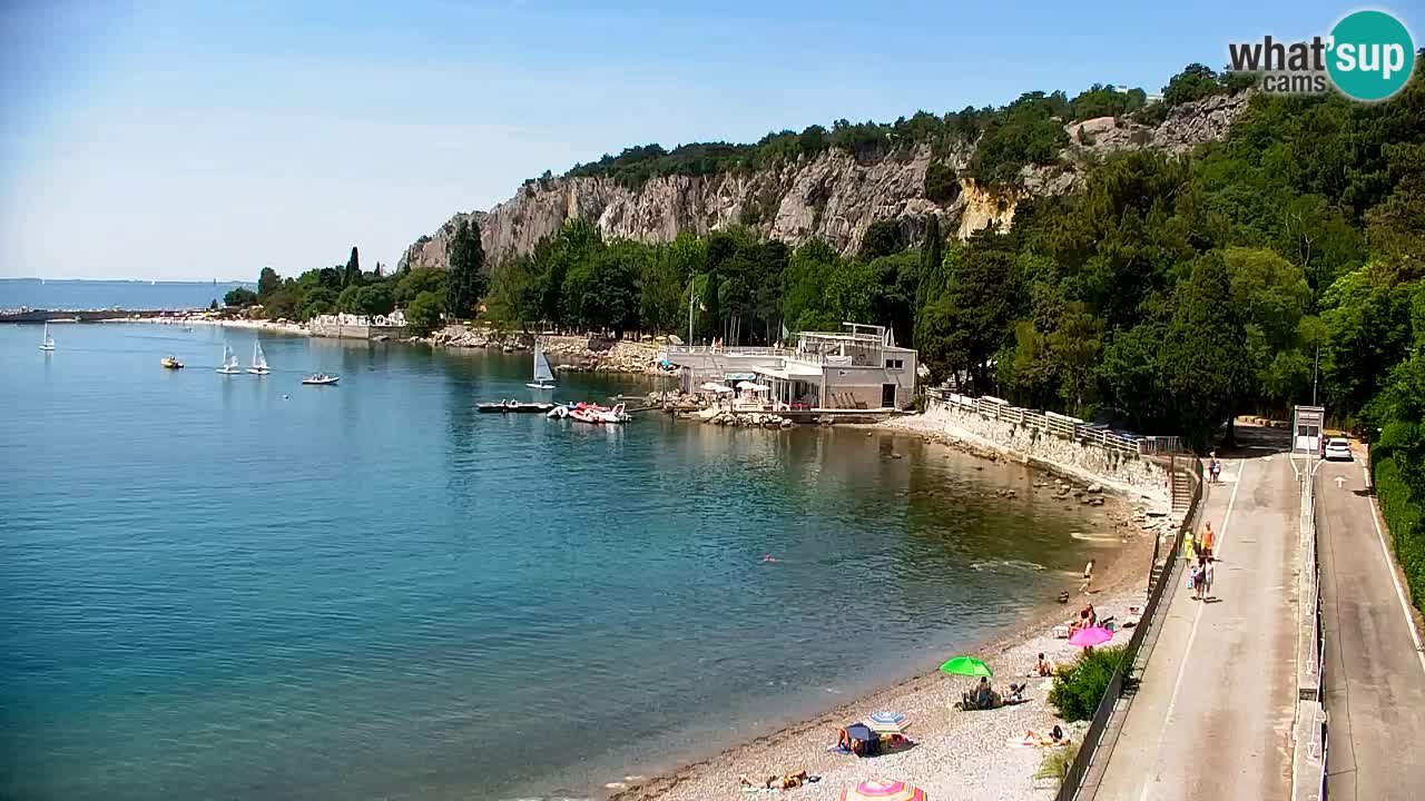 Webcam Sistiana – Vista sulla marina e sulla baia