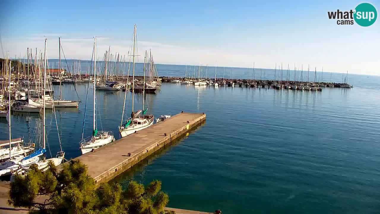 Webcam Sistiana – Vista sobre la marina y la bahía