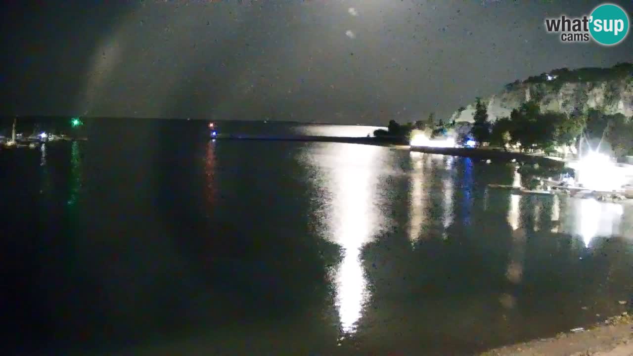 Webcam Sistiana – Vue sur la marina et la baie