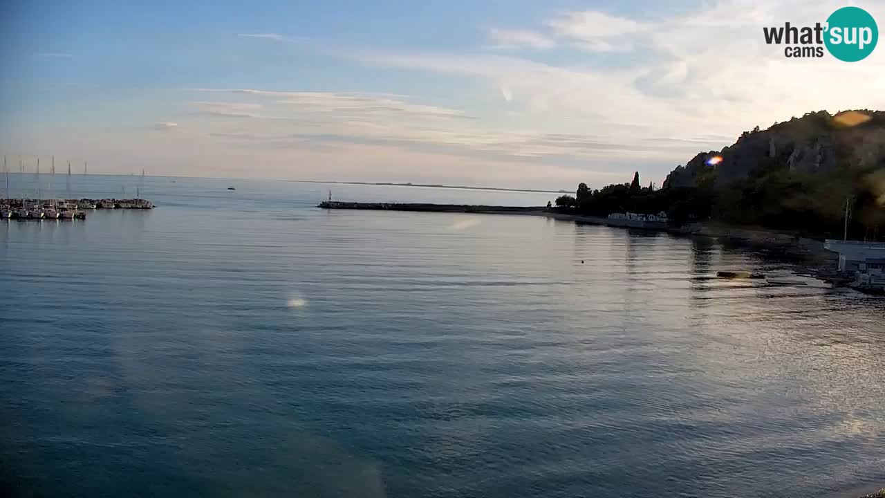 Webcam Sistiana – Vista sobre la marina y la bahía