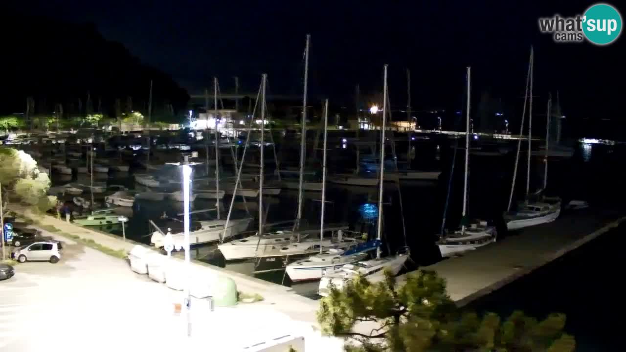 Spletna kamera Sesljan (Sistiana) – Pogled na marino in zaliv