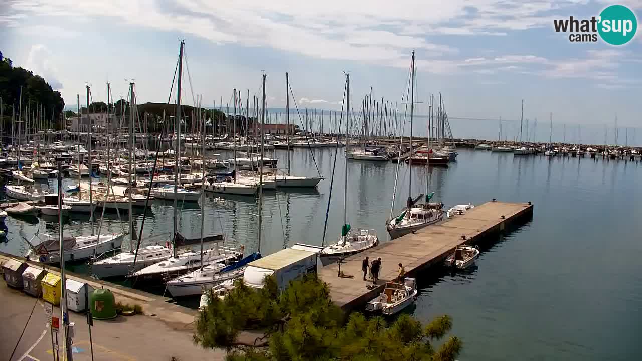 Webcam Sistiana – Vue sur la marina et la baie