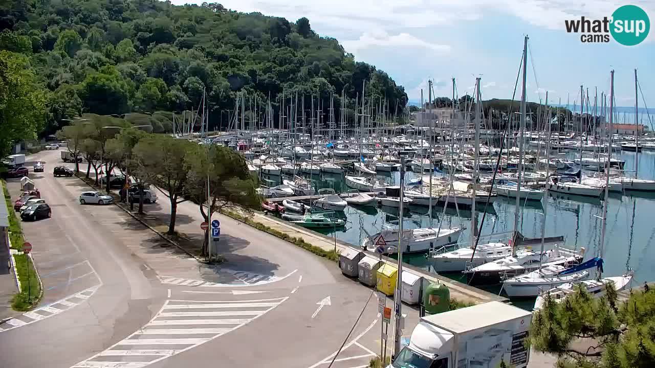 Spletna kamera Sesljan (Sistiana) – Pogled na marino in zaliv