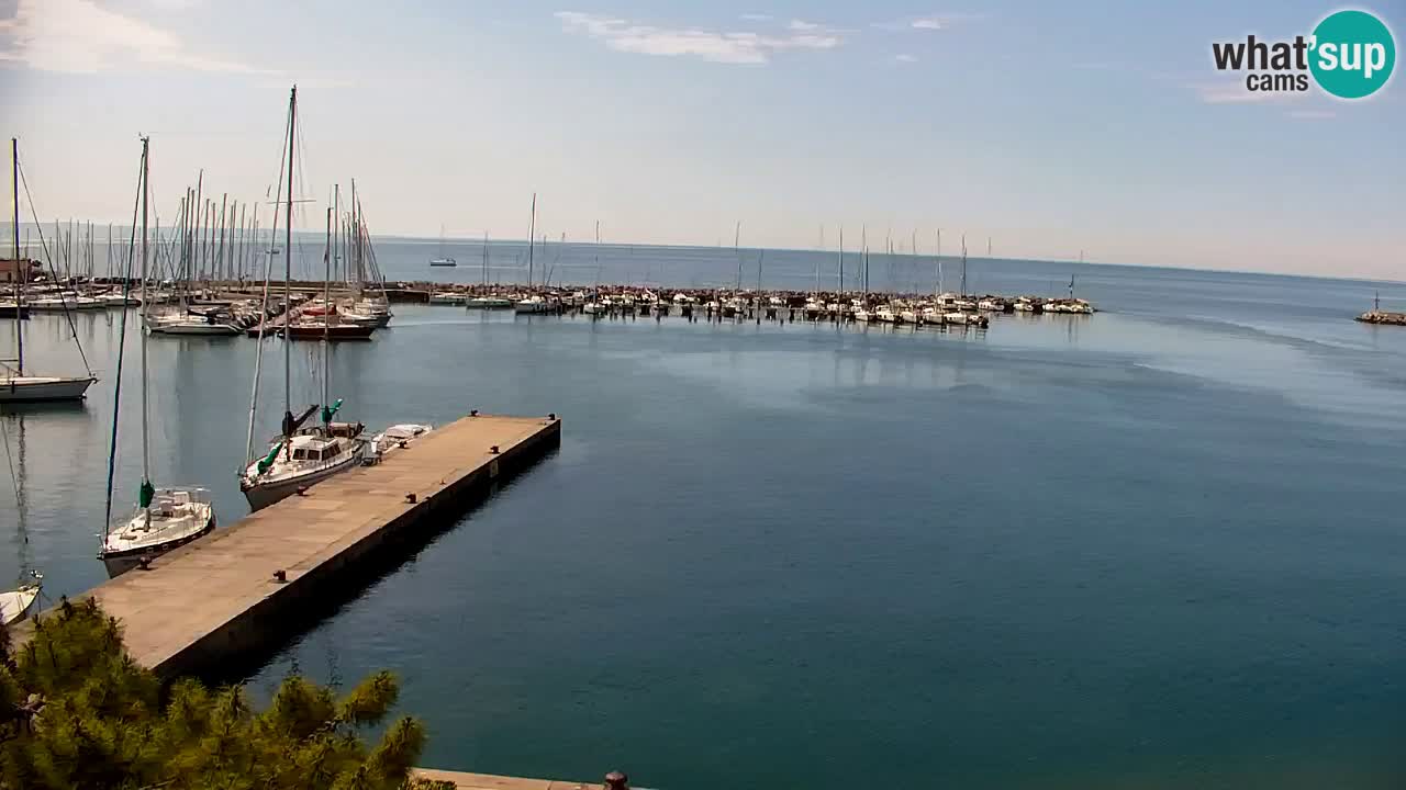 Webcam Sistiana – Vue sur la marina et la baie