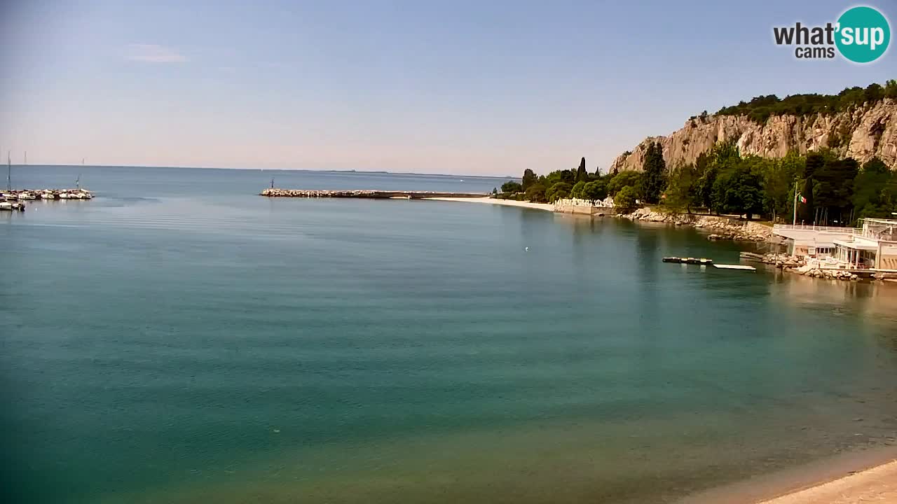 Webcam Sistiana – Vista sobre la marina y la bahía