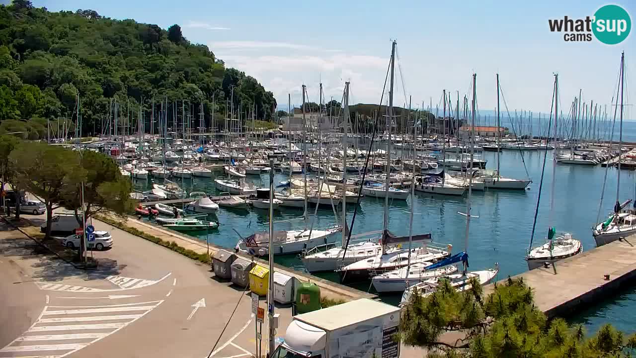 Webcam Sistiana – Vista sobre la marina y la bahía