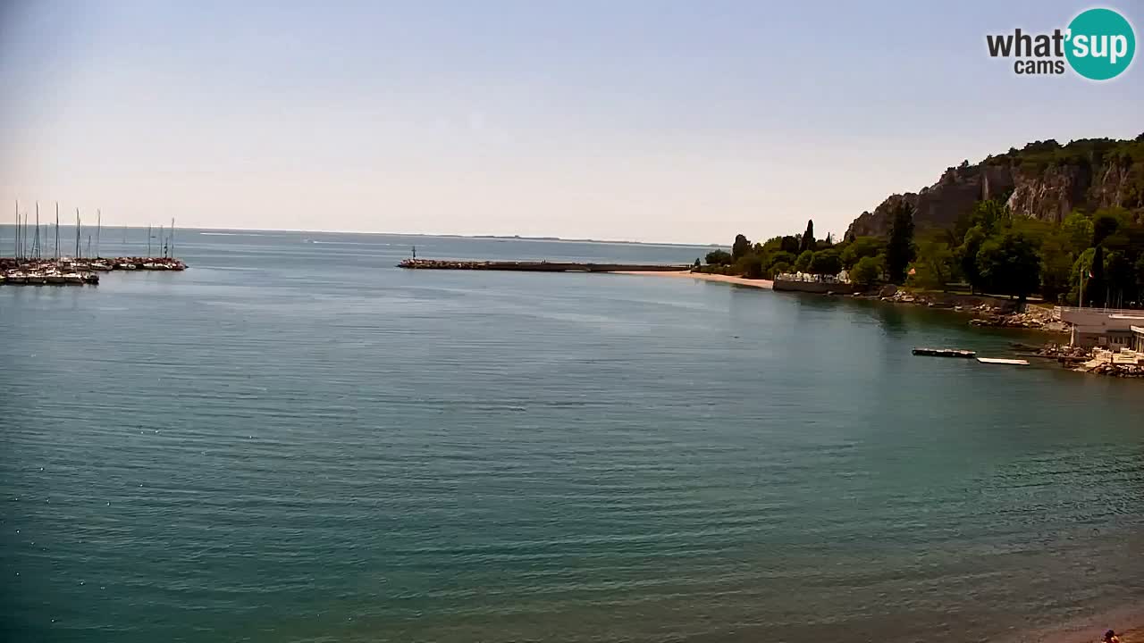 Webcam Sistiana – Pogled na marinu i zaljev