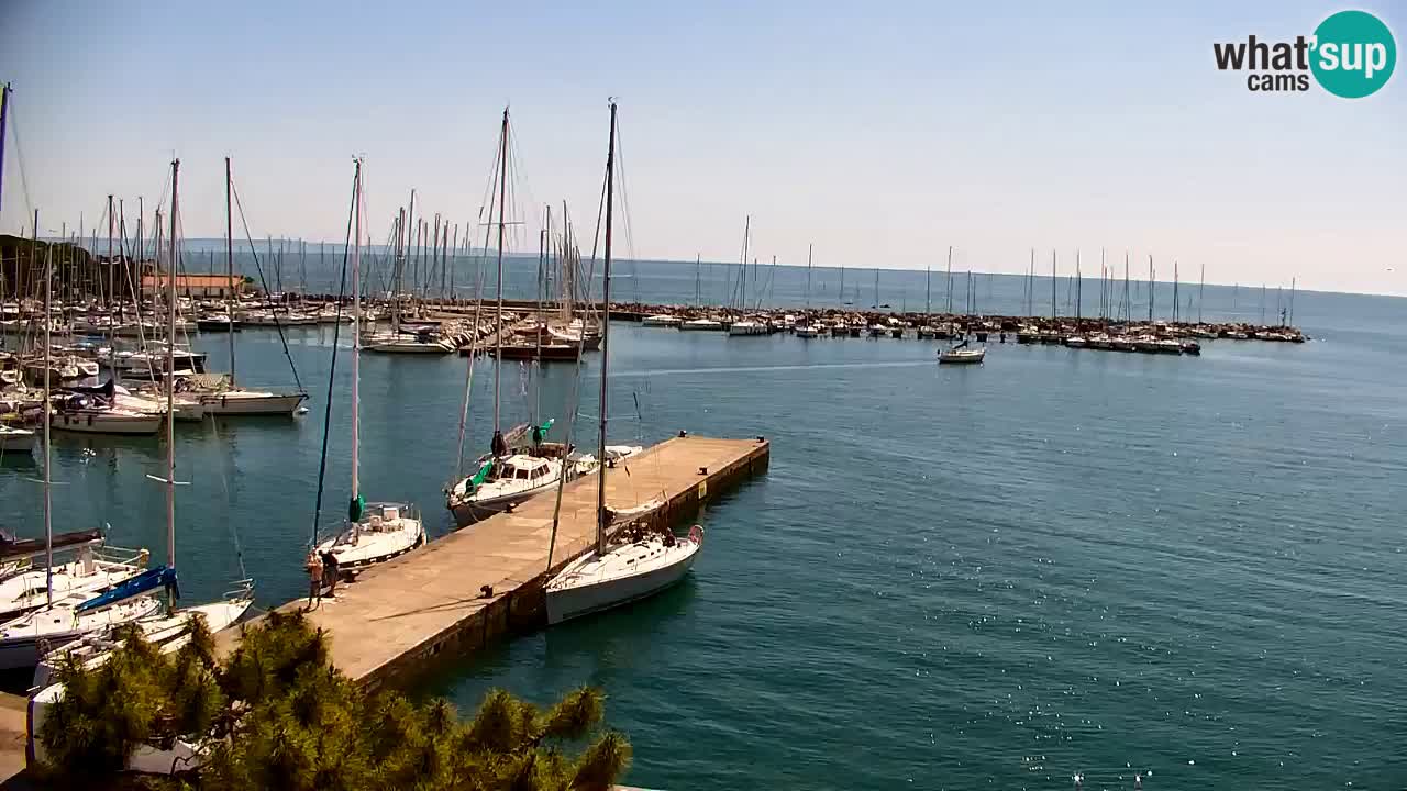 Webcam Sistiana – Blick auf Marina und Bucht