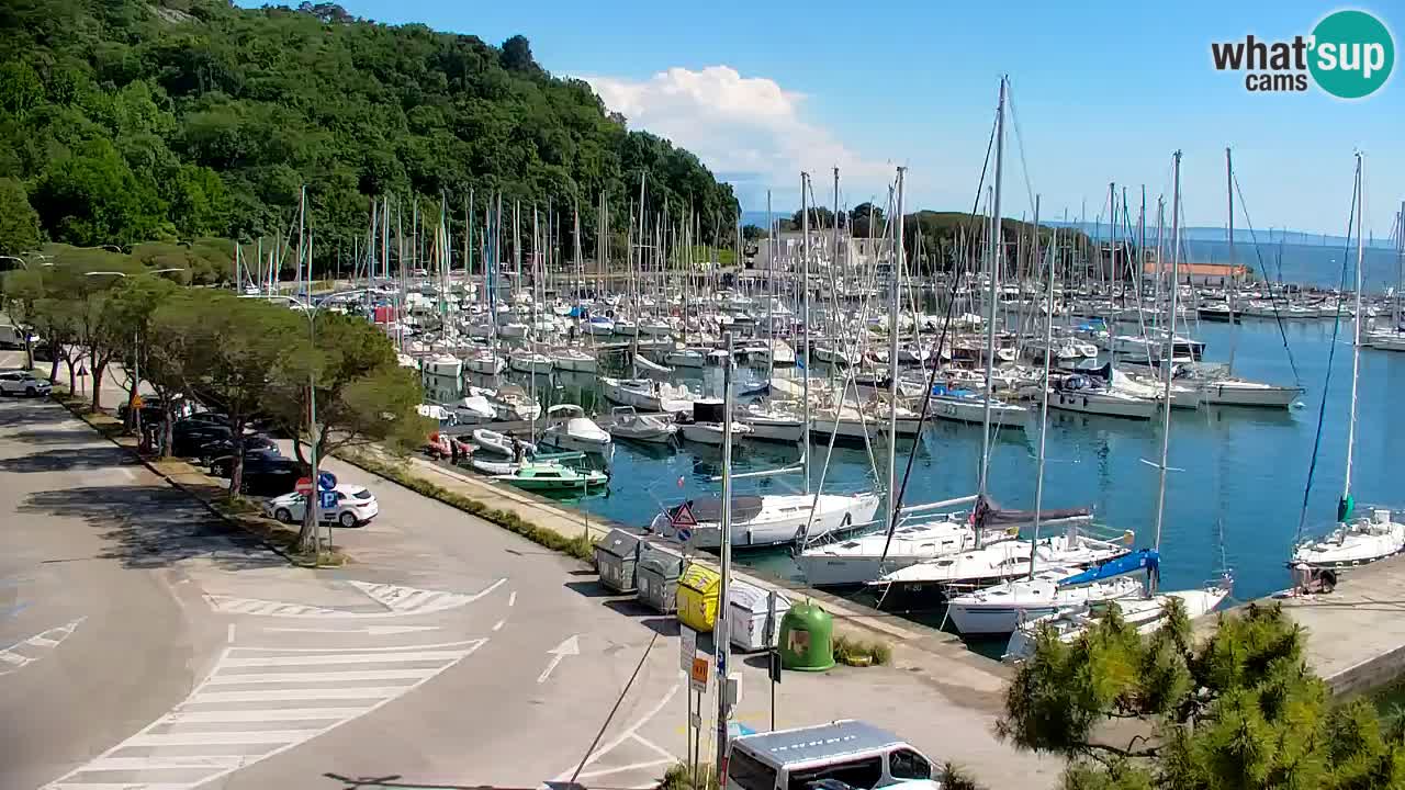 Webcam Sistiana – Vue sur la marina et la baie