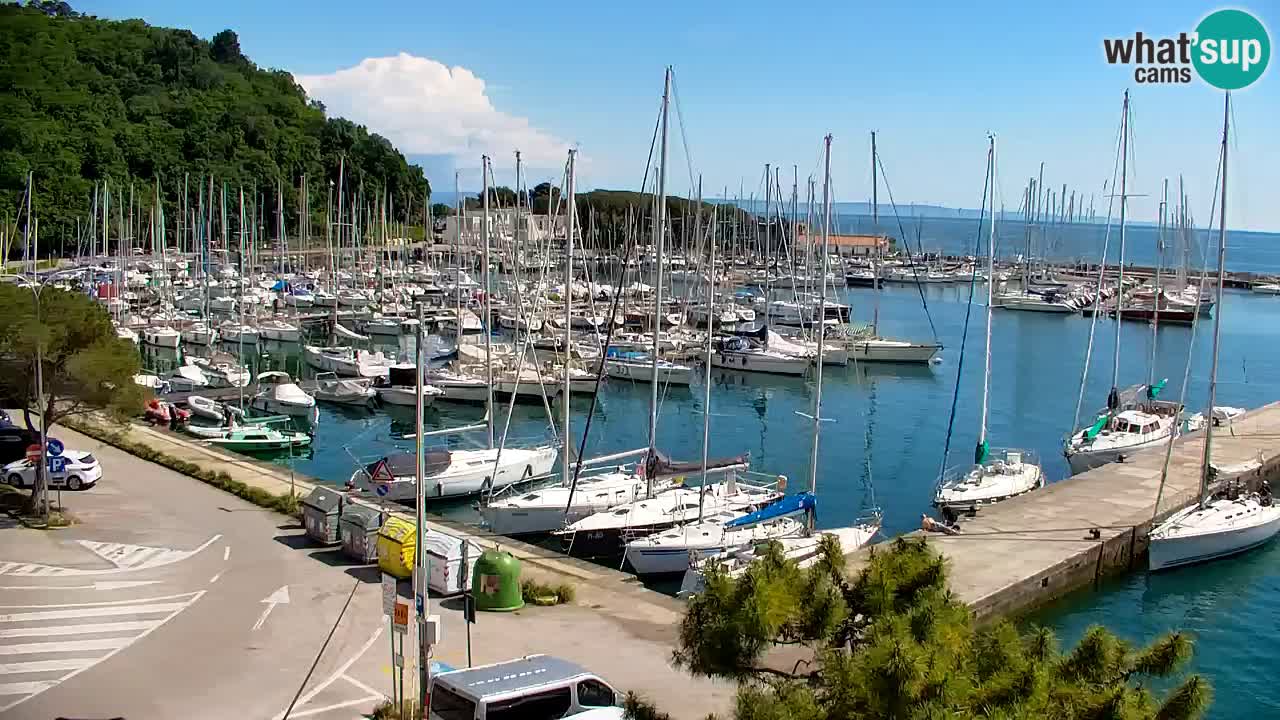 Webcam Sistiana – Vue sur la marina et la baie