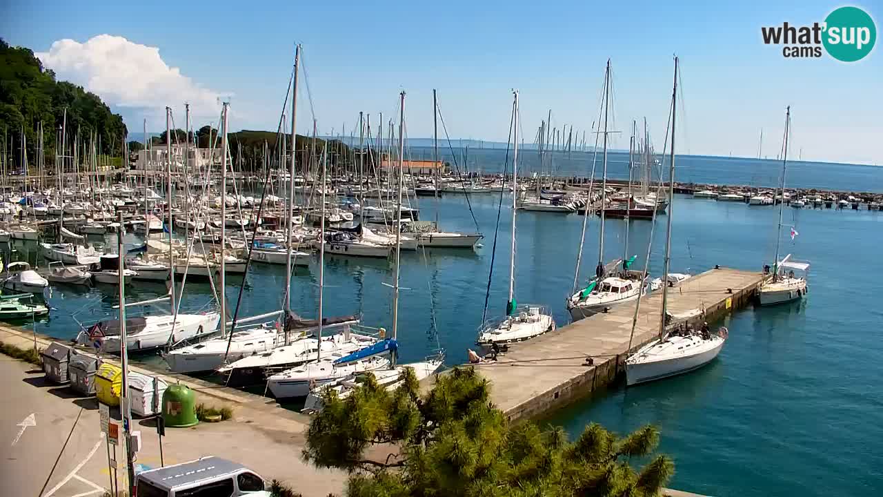 Spletna kamera Sesljan (Sistiana) – Pogled na marino in zaliv