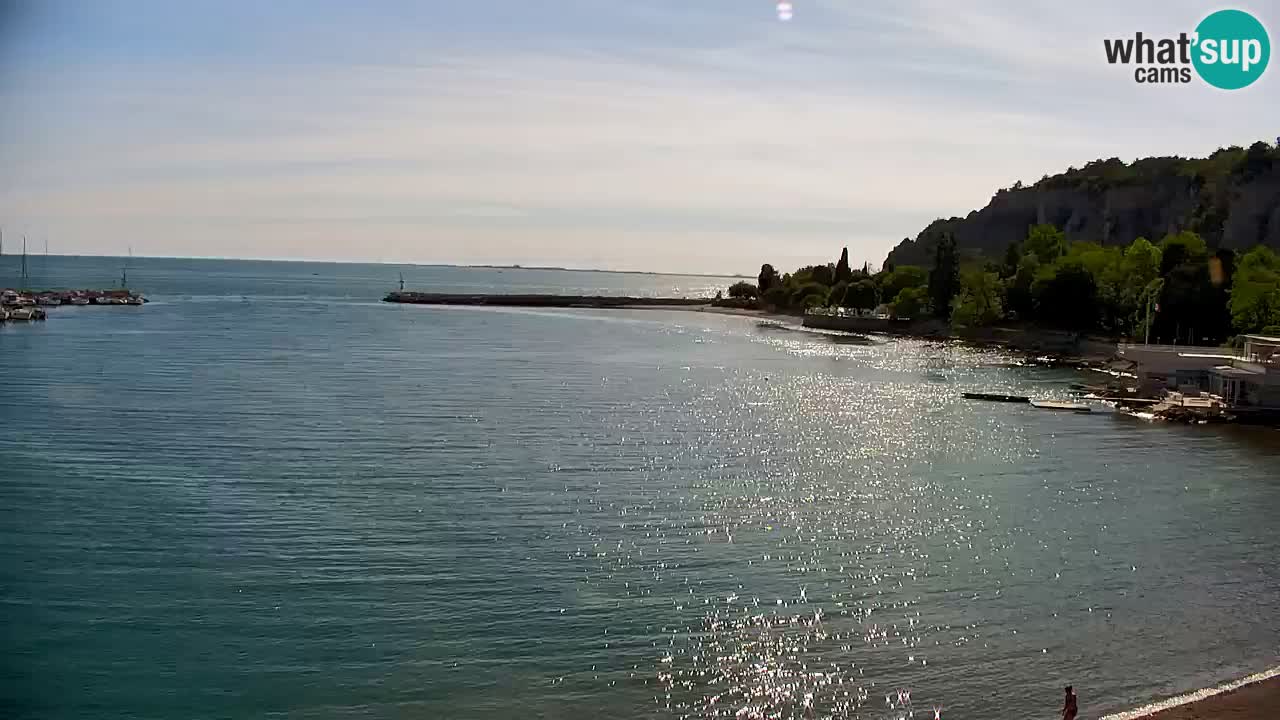 Spletna kamera Sesljan (Sistiana) – Pogled na marino in zaliv