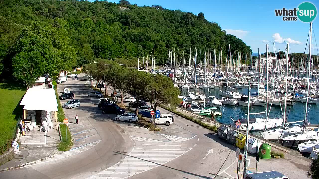 Webcam Sistiana – Vista sobre la marina y la bahía