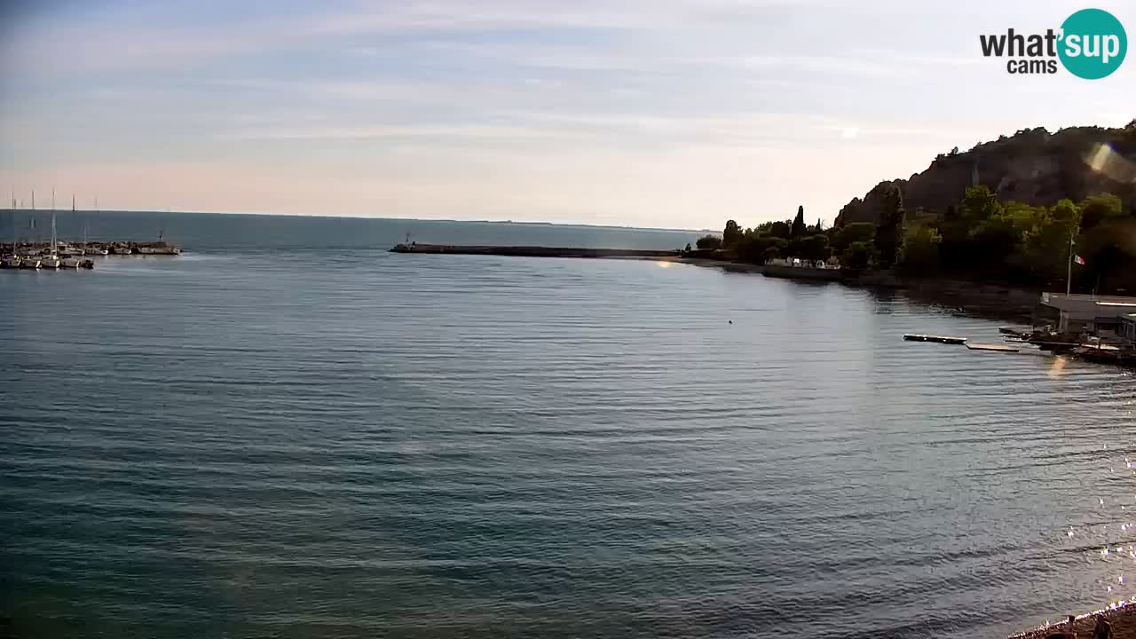 Webcam Sistiana – Vista sobre la marina y la bahía