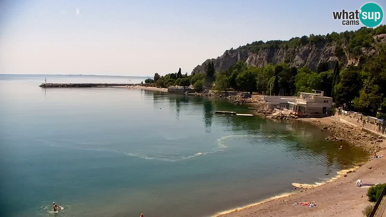Spletna kamera Sesljan (Sistiana) – Pogled na marino in zaliv