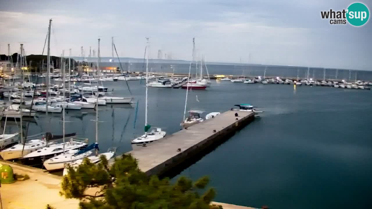 Webcam Sistiana – Vue sur la marina et la baie