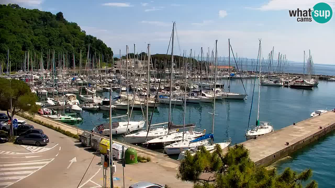 Webcam Sistiana – Vue sur la marina et la baie