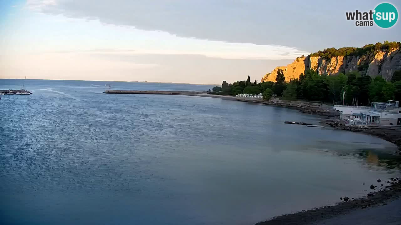 Webcam Sistiana – Vista sobre la marina y la bahía