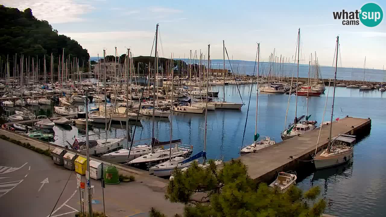 Webcam Sistiana – Vista sobre la marina y la bahía