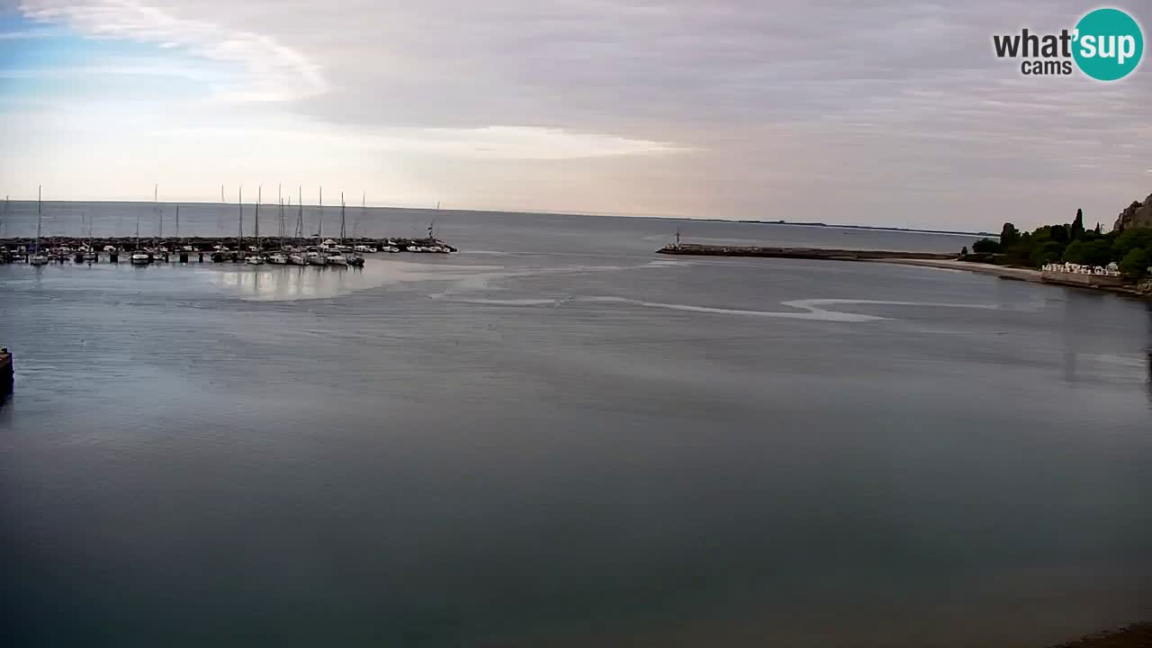 Webcam Sistiana – Vista sobre la marina y la bahía