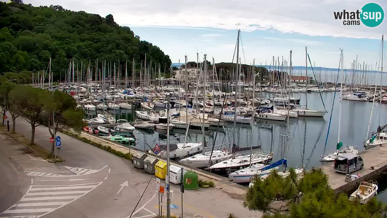 Webcam Sistiana – Vista sobre la marina y la bahía