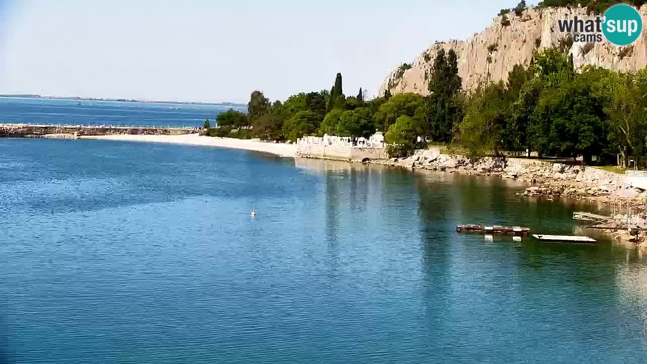 Webcam Sistiana – Vista sobre la marina y la bahía