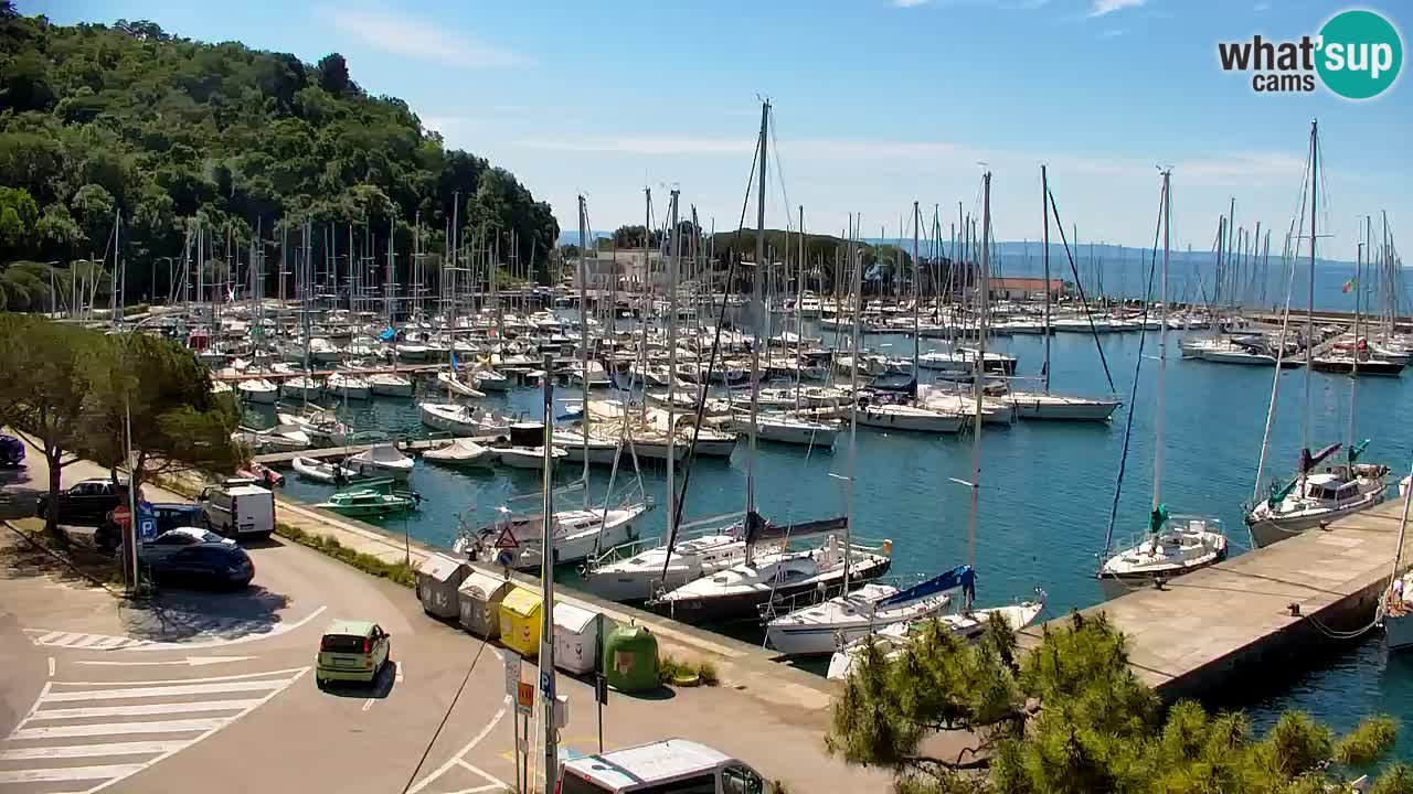 Webcam Sistiana – Vista sobre la marina y la bahía