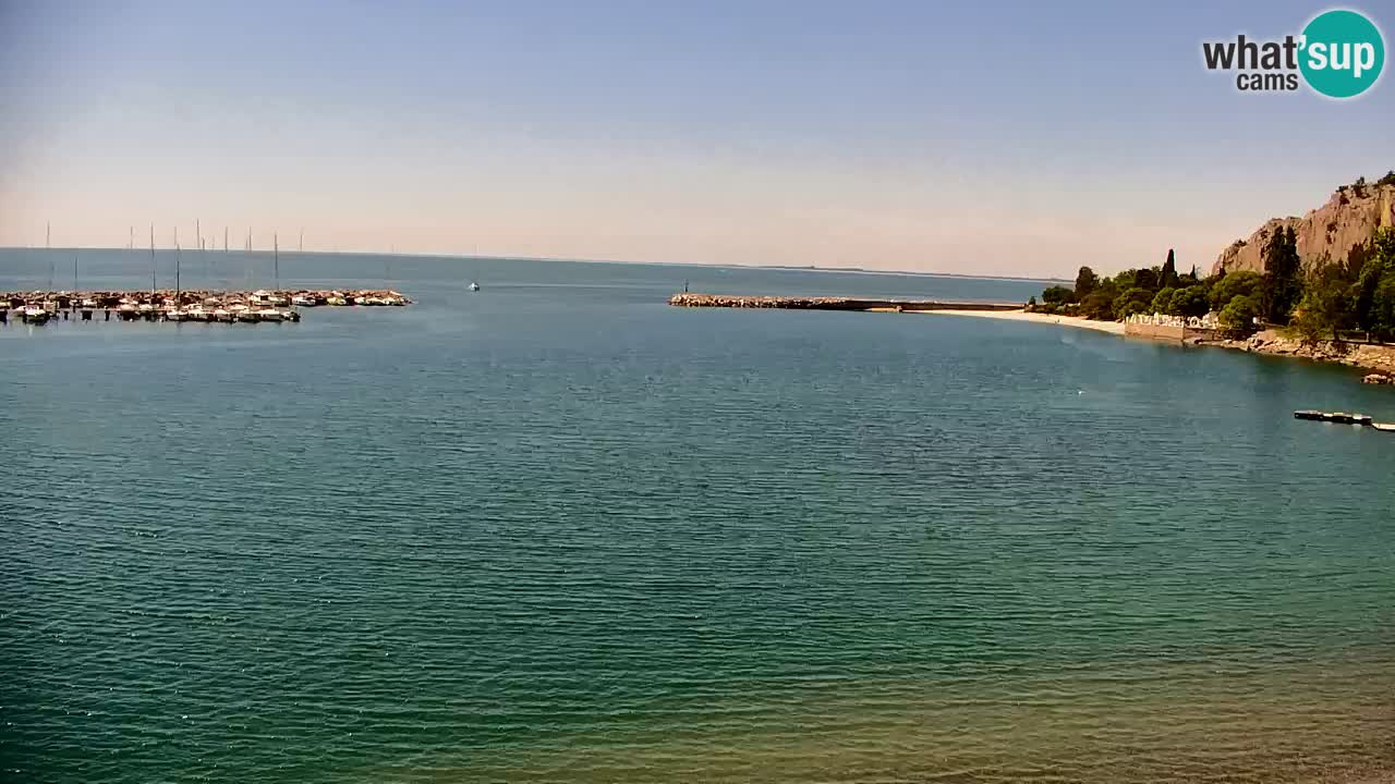 Webcam Sistiana – Pogled na marinu i zaljev