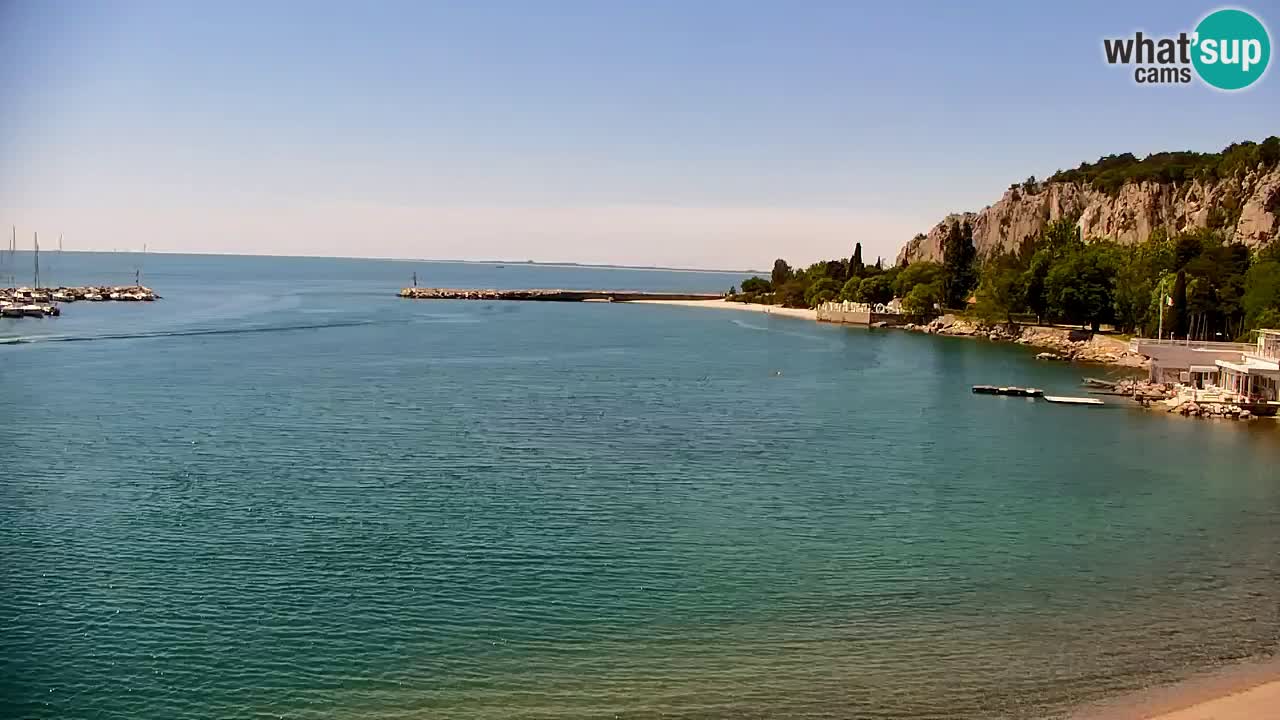 Webcam Sistiana – Vista sobre la marina y la bahía