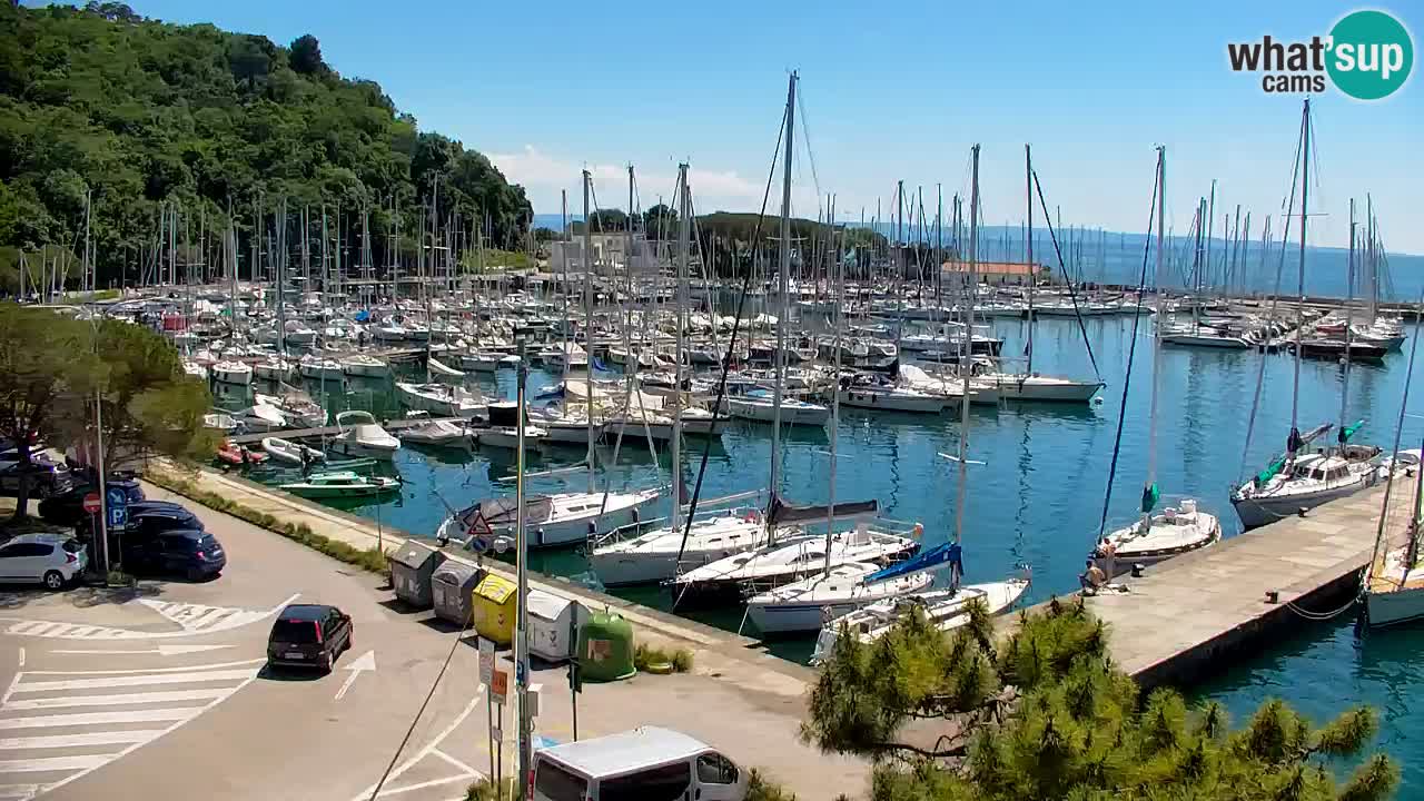 Webcam Sistiana – Vista sobre la marina y la bahía