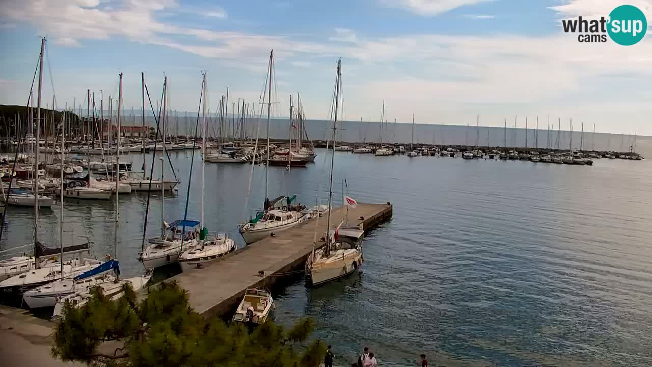 Webcam Sistiana – Blick auf Marina und Bucht