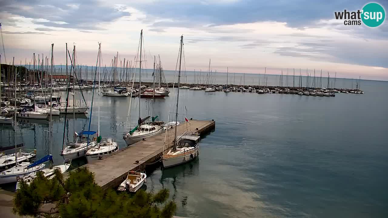 Webcam Sistiana – Vista sobre la marina y la bahía
