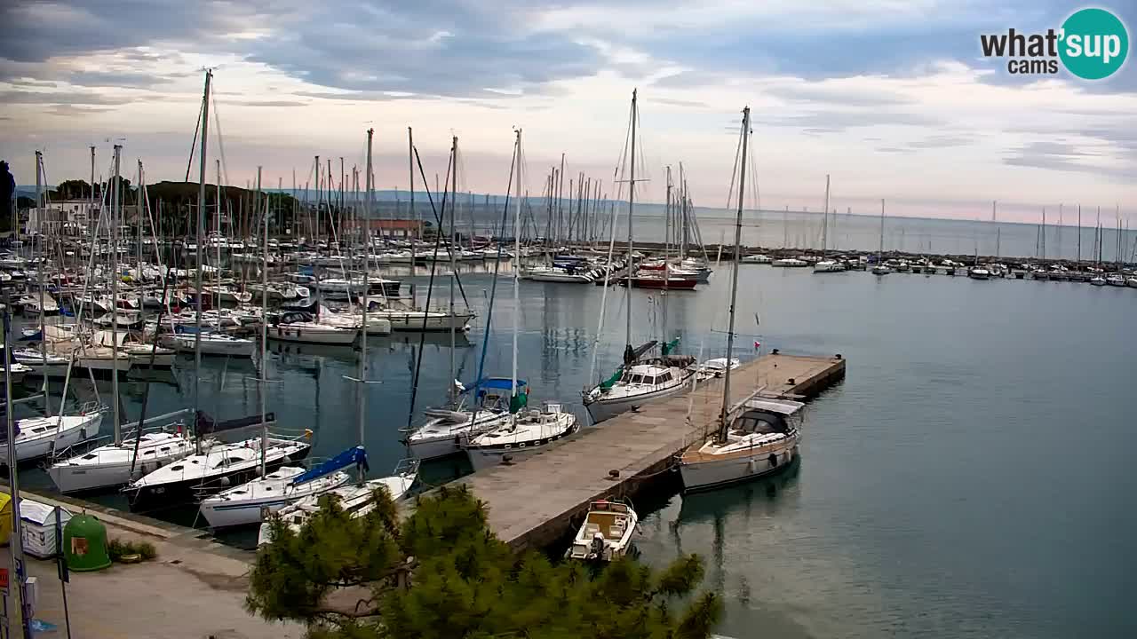 Webcam Sistiana – Vista sobre la marina y la bahía