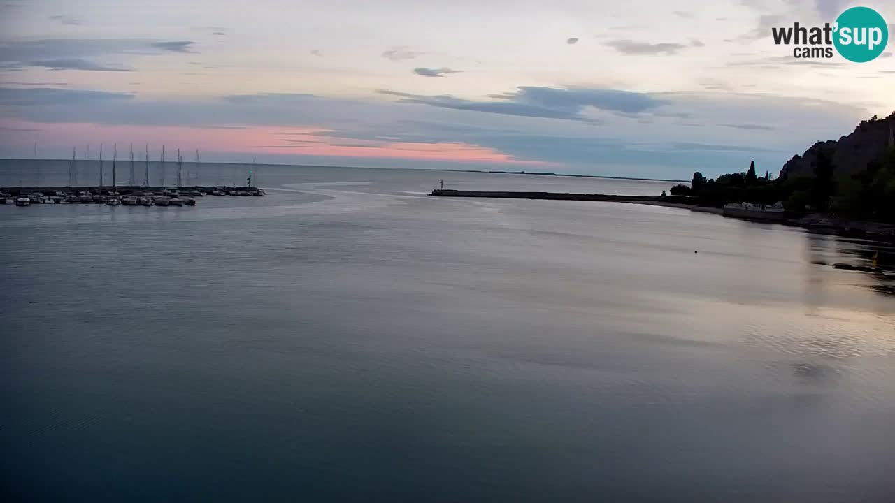 Webcam Sistiana – Vue sur la marina et la baie