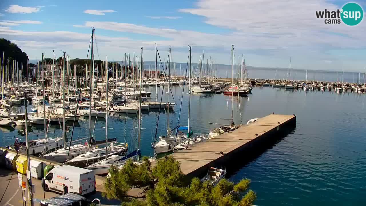 Webcam Sistiana – Vista sobre la marina y la bahía