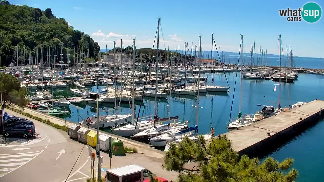 Webcam Sistiana – Vue sur la marina et la baie