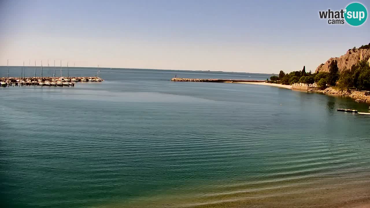 Webcam Sistiana – Pogled na marinu i zaljev