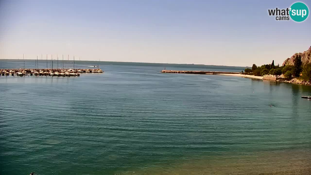 Webcam Sistiana – Vue sur la marina et la baie