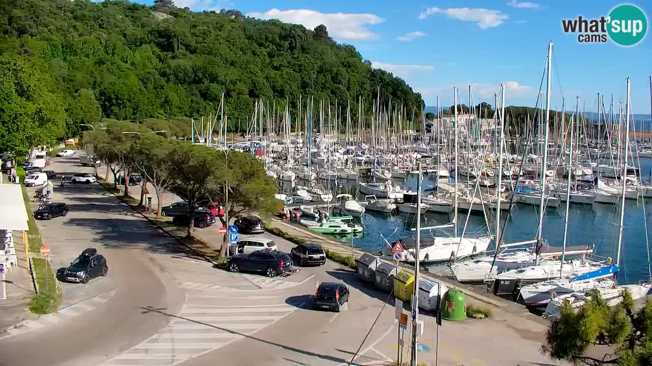 Webcam Sistiana – Pogled na marinu i zaljev