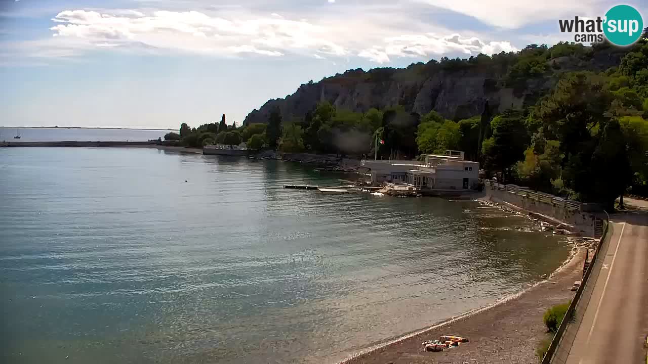 Spletna kamera Sesljan (Sistiana) – Pogled na marino in zaliv