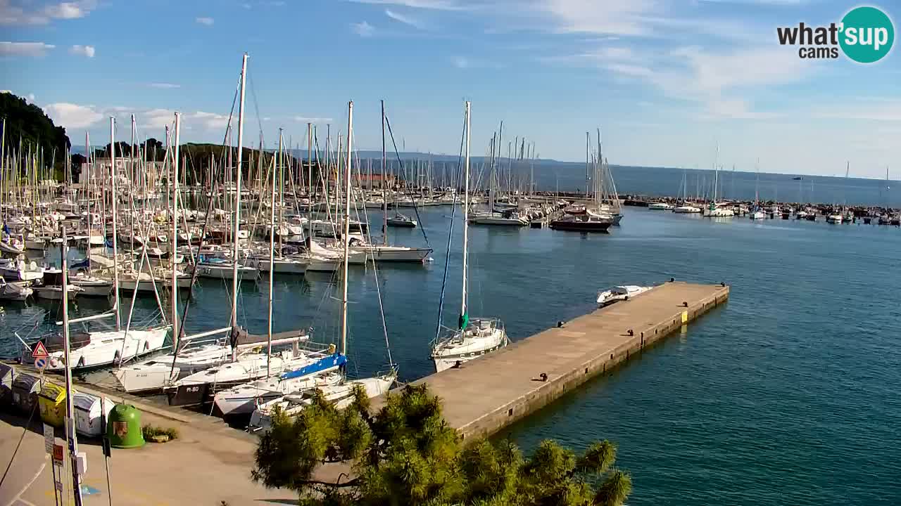 Webcam Sistiana – Vue sur la marina et la baie