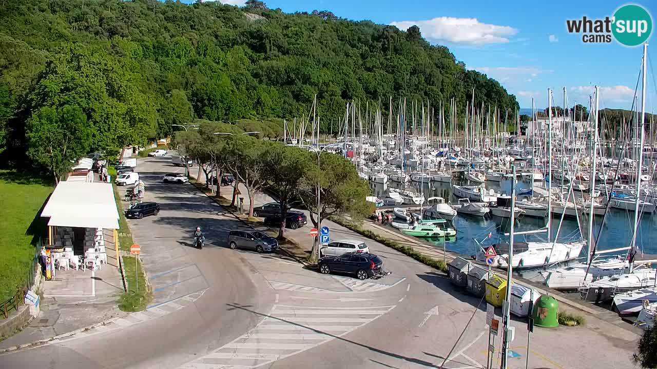 Webcam Sistiana – Pogled na marinu i zaljev