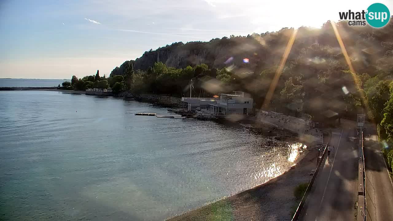 Webcam Sistiana – Vista sobre la marina y la bahía