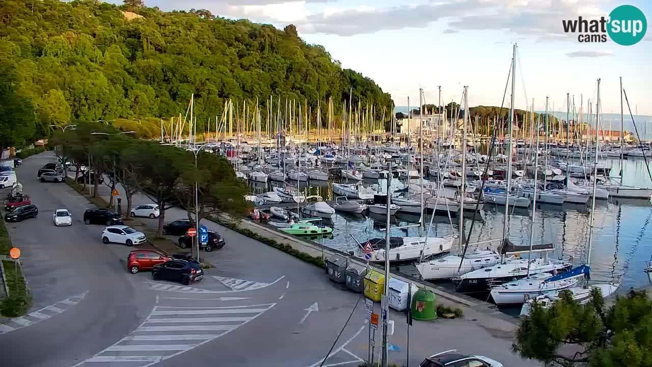 Spletna kamera Sesljan (Sistiana) – Pogled na marino in zaliv